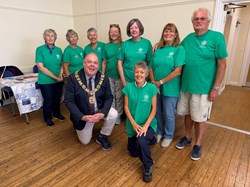 The Winchester Mayor with some of the Committee