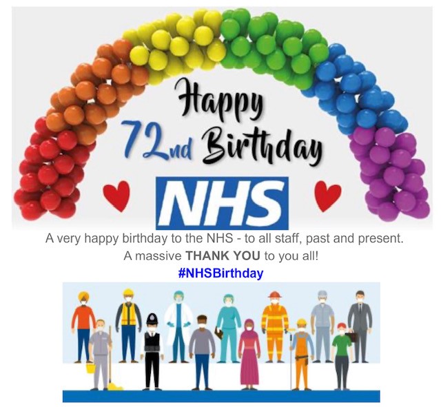 Happy 72nd Birthday NHS