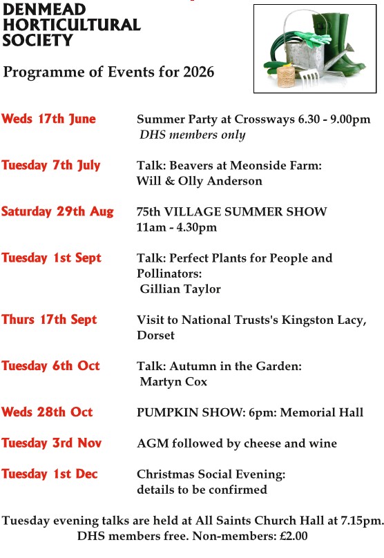 Denmead Horticultural Society Programme