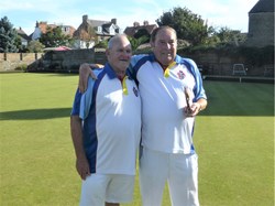 Geoff Holmes (on right) - Runner up - 100up 2021