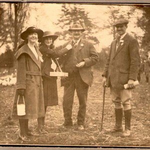 Collecting for the Primrose League Collingham Show 1916