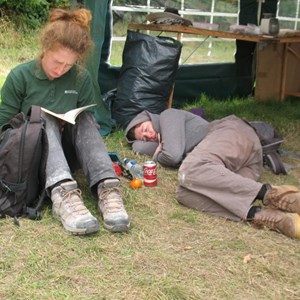 But by lunchtime, all the hard graft takes its toll!