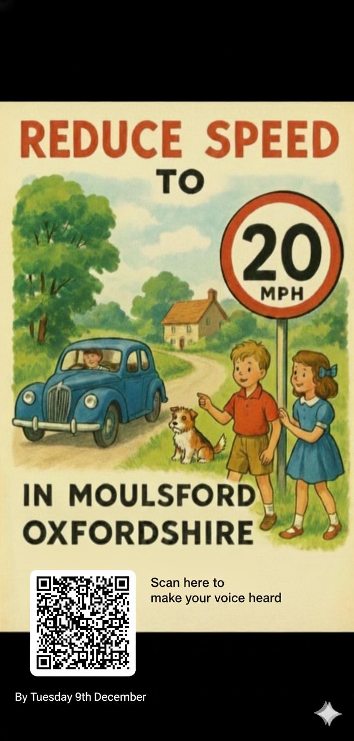 Click Here to HAVE YOUR SAY - 20mph Speed Limit in Moulsford