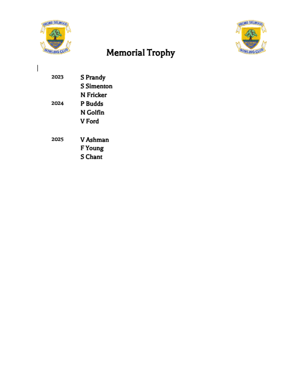 Memorial Trophy P1