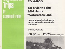 Memories of Alton, Hampshire Mid-Hants Railway Trips 1978