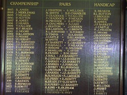 Hinckley Bowling Club CLUBHOUSE BOARDS