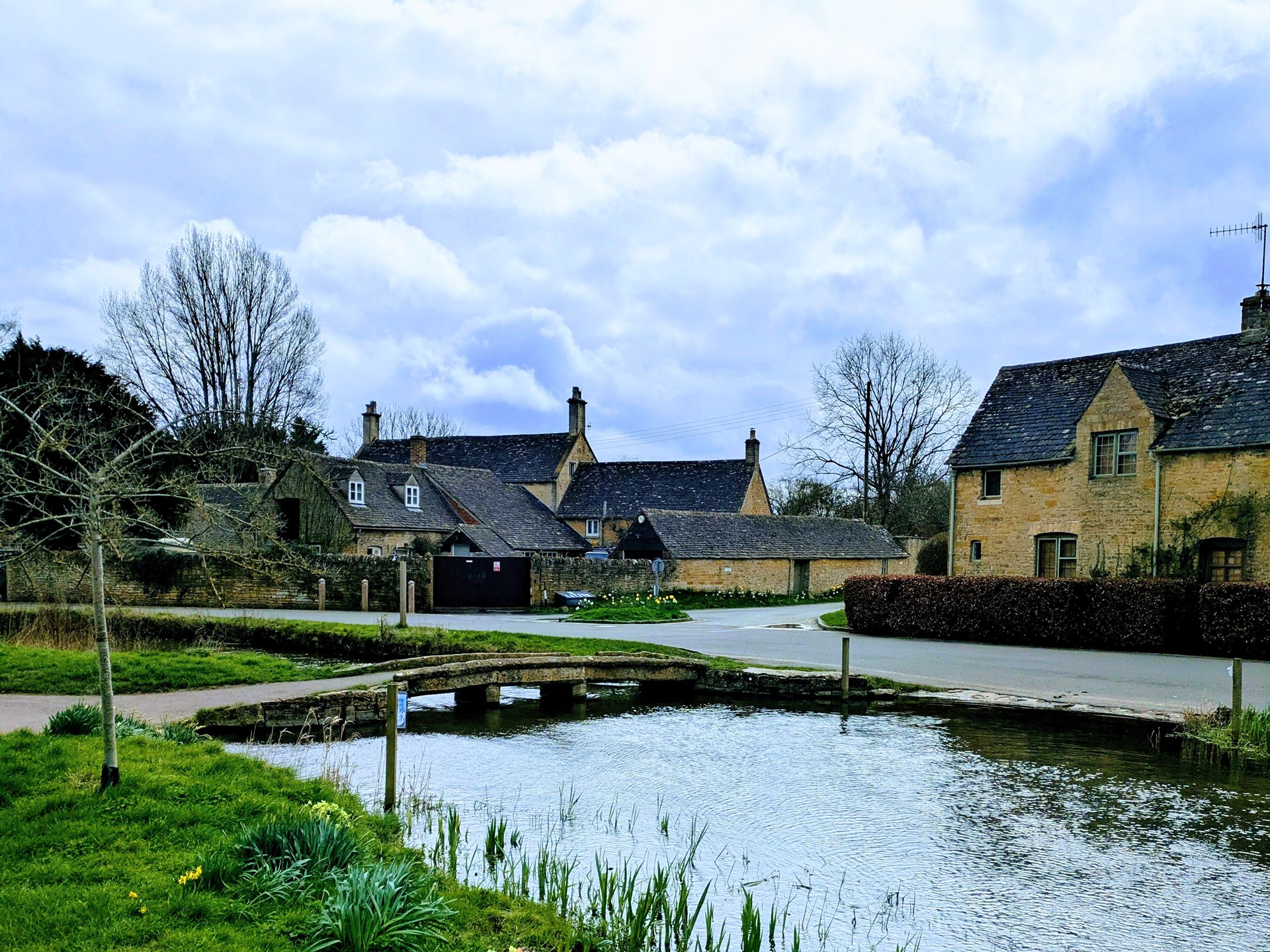 Stone bridge over the river