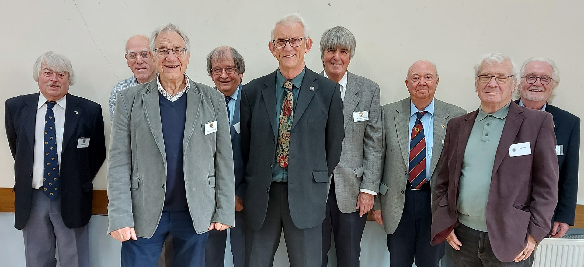 Paul Walton J.P. Centre front with Probus Members