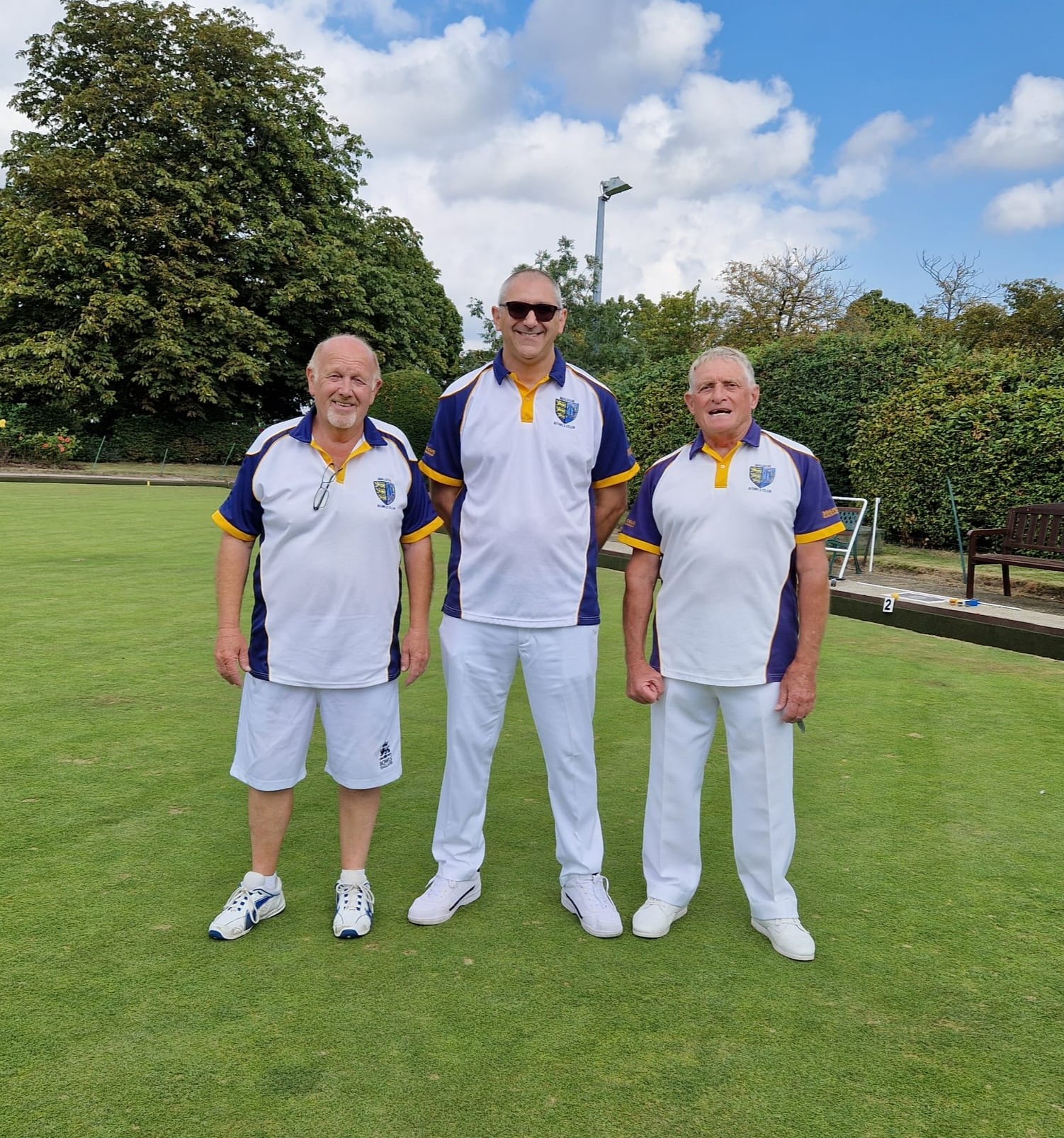 Winners of the Triples, Steve Morrison, Geoff Cox and Richard Beckwith