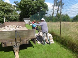2018 Making the Wildlife Area from the old tennis courts