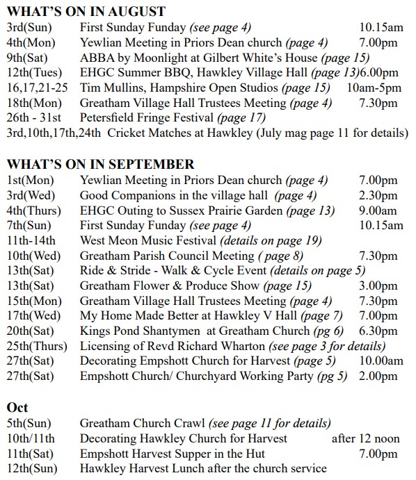 Hawkley Parish Village Magazine