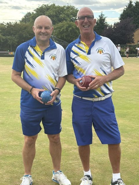 27th July 2026. Well done to Nigel Pitfield and Mark James for winning tonight in the regional finals at Blaby in Leicestershire  with the Foundation Pairs which gets them through to the All England Finals at Leamington   on Friday August 14th.