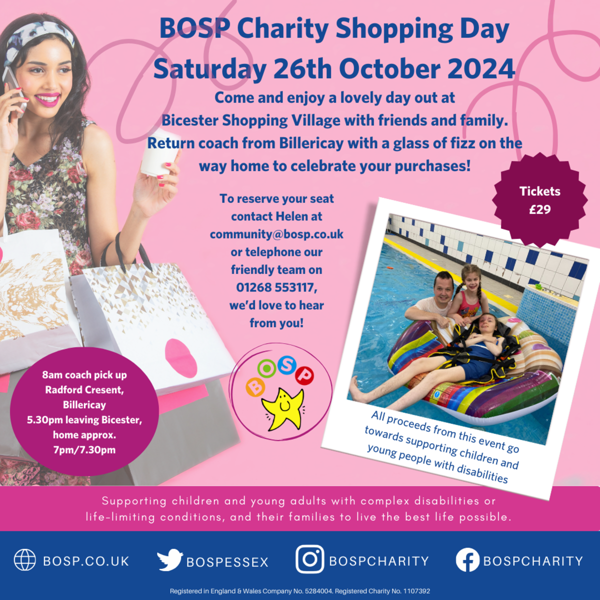 BOSP Brighter Opportunities for Special People  Bicester Charity Shopping Day