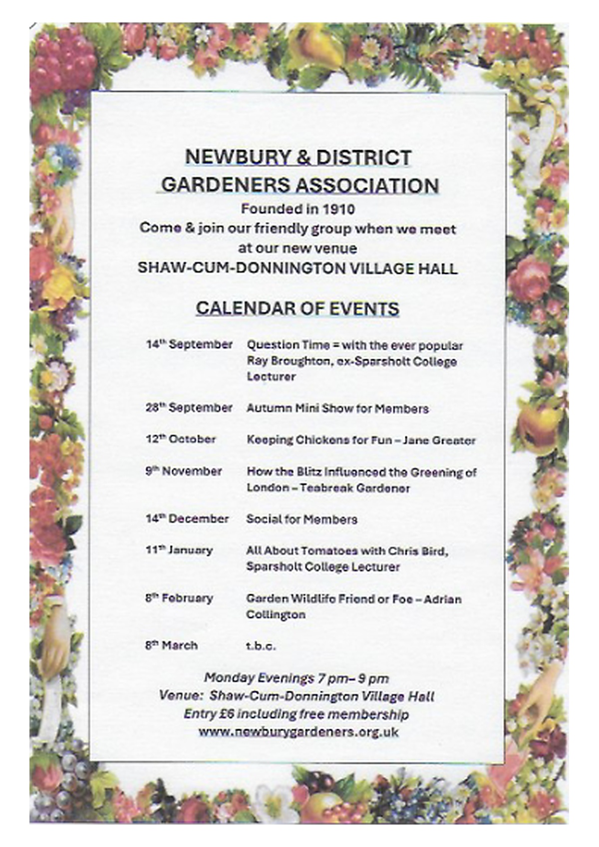 Shaw-cum-Donnington Village Hall Hirers