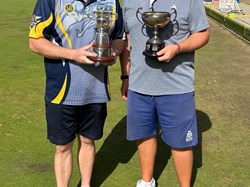 Championship winner Sean with finalist Mark