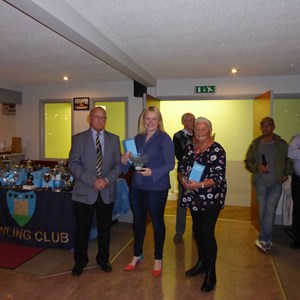 Ladies Pairs Runners Up Victoria Stevenson and Pat Iliffe