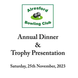 Alresford Bowling Club 2023 Annual Dinner & Trophy Presentation