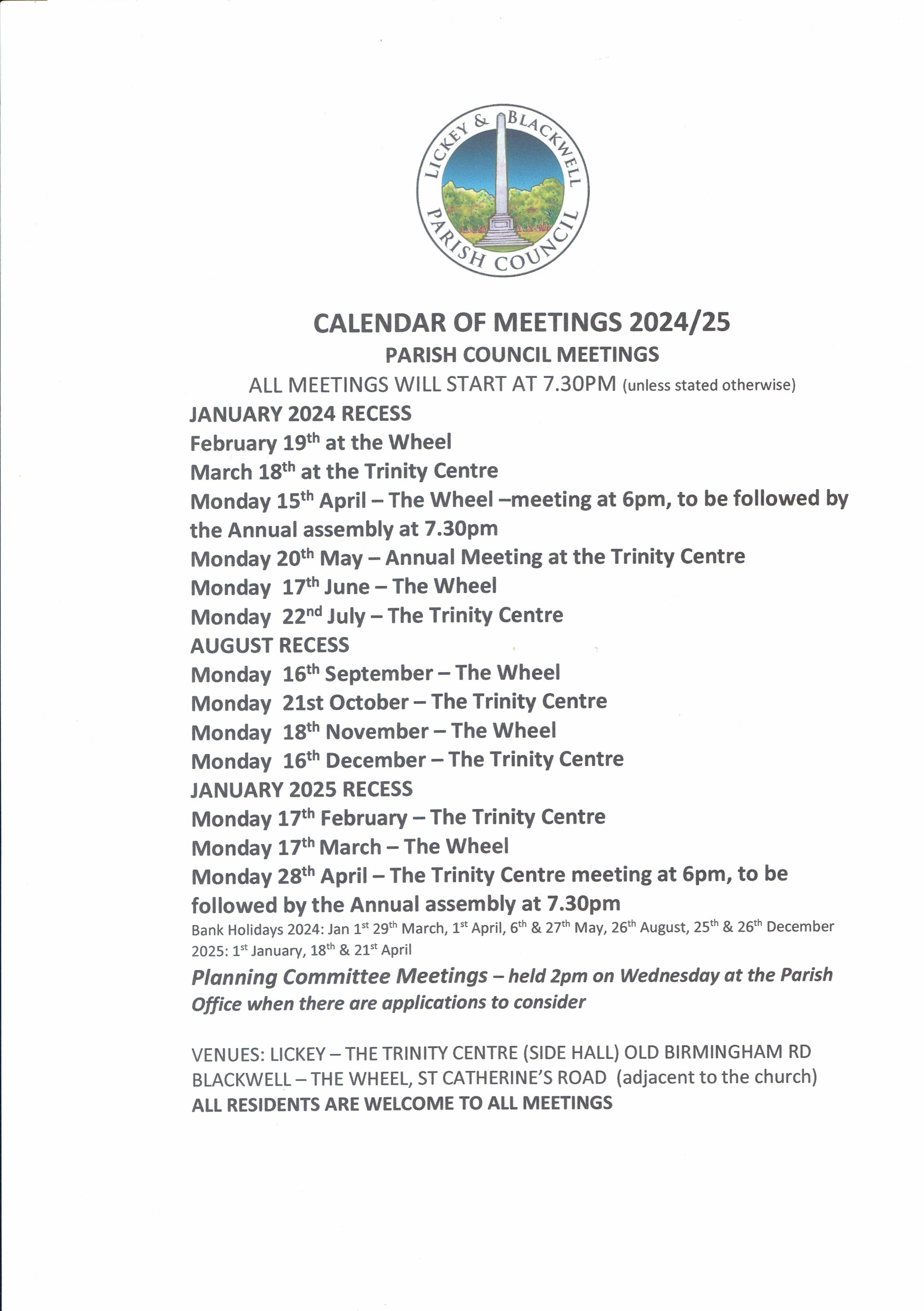 The Lickey Community Group What's On