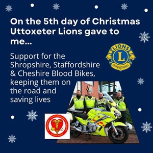 Uttoxeter Lions Club 12 Days Of Christmas 2024