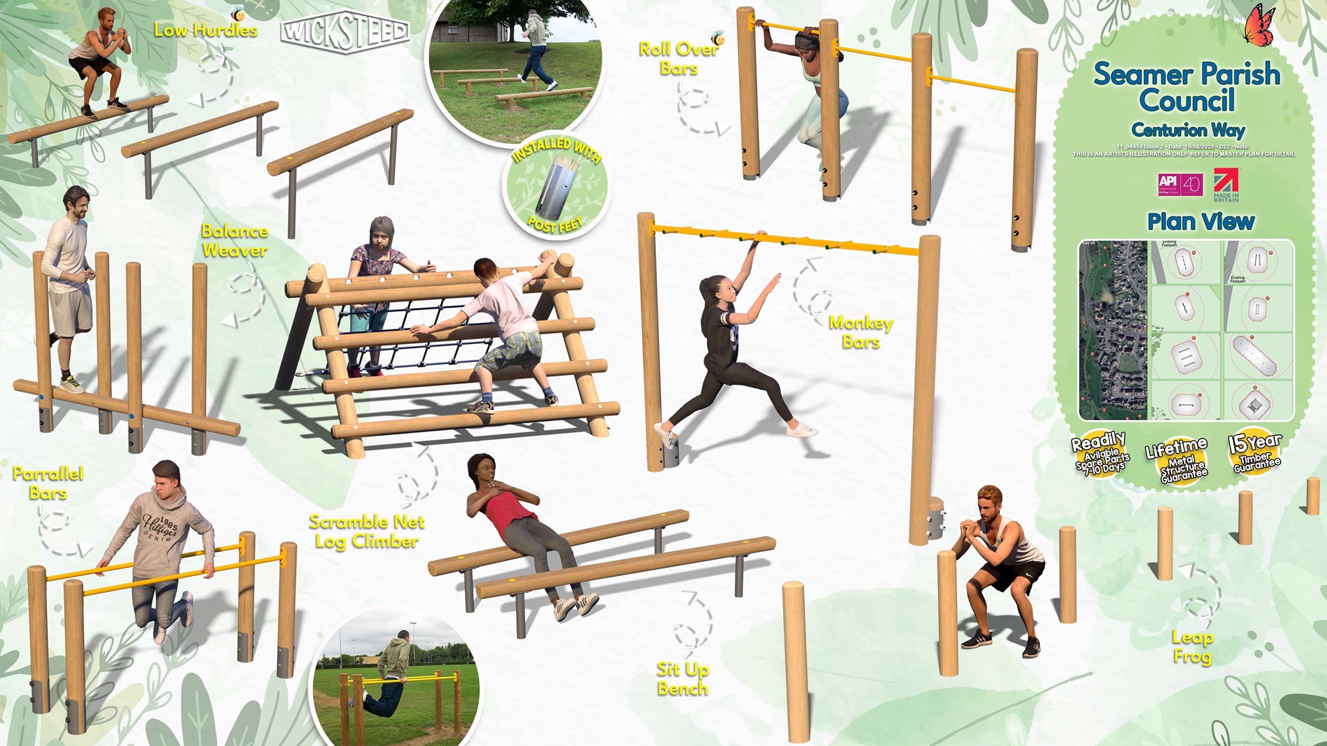 Centurion Way - Trim Trail Equipment and Layout