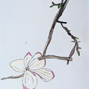 Painting by Nancy