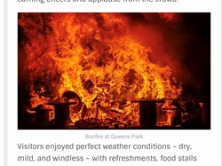 Crewe Lions Club Bonfire event 2025