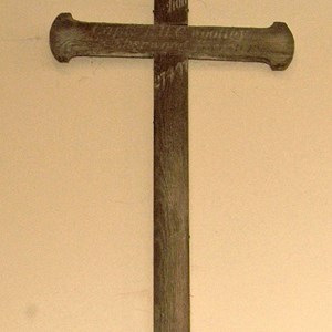 Captain T H C  Woolley's battlefield cross, St John the Baptist Church