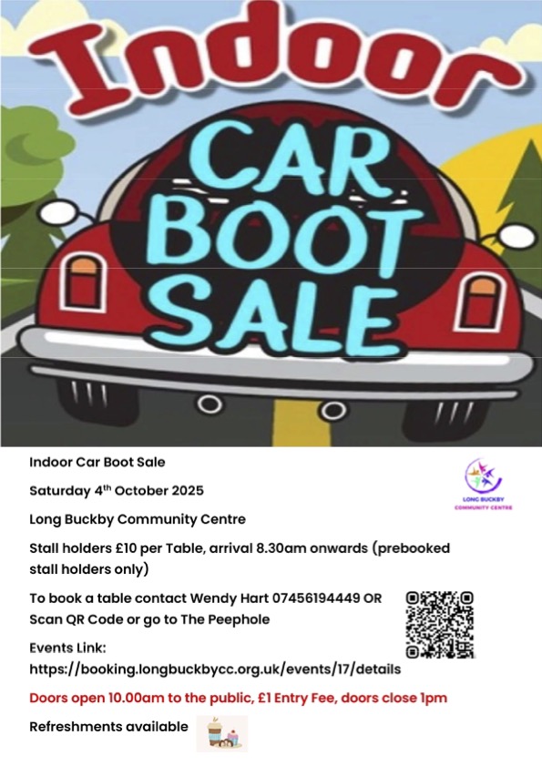 Book your stall holder table now!