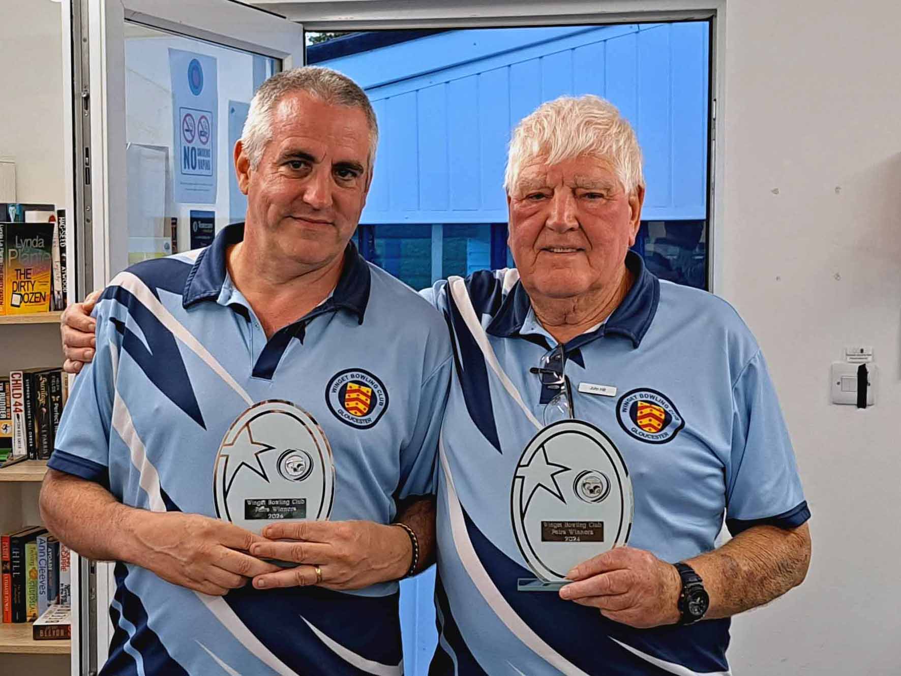 Lee Hudson and John Hill won the Pairs