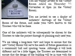 Bucklebury History Group The Victory Room
