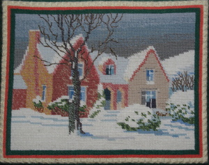 Kneeler Village Hall (winter scene)