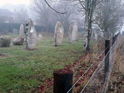 Standing Stones, a mystery in the fog. ©EH