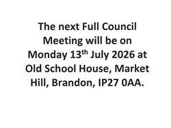 Brandon Town Council Notice Board