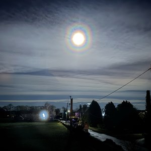 Lunar Halo-Photograph taken by Karen Maltas