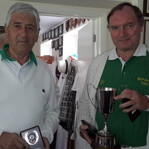 Alan - Open Singles runner up with Gary Smith
