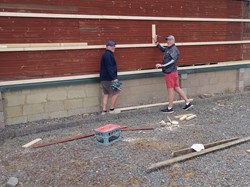Ibstock Bowls Club Recladding the clubhouse
