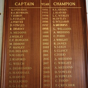 Dinas Powys Bowling Club Honours Boards