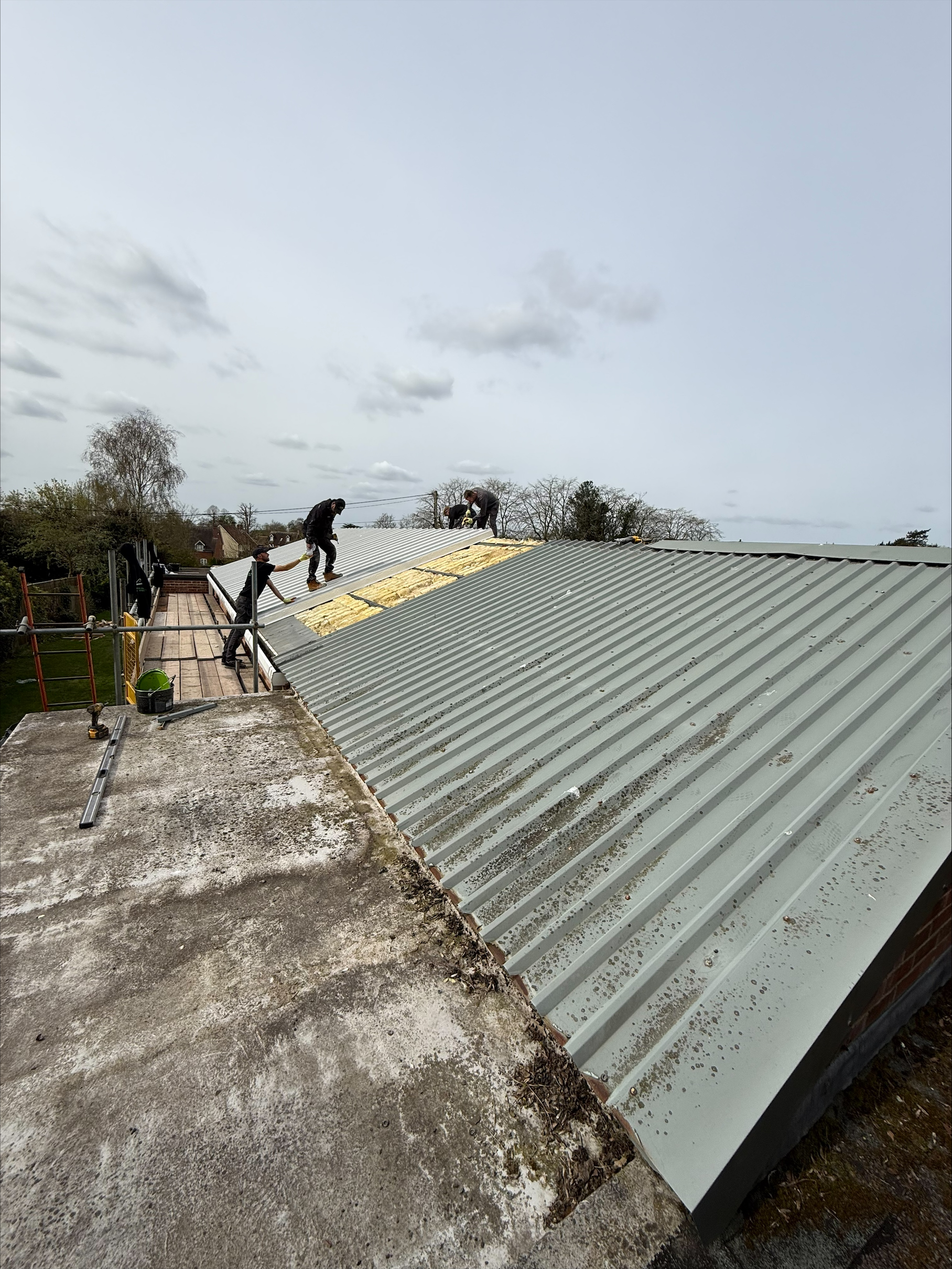 Old corrugated sheeting