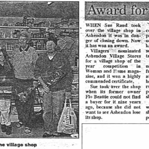 Sue Rand Wins Award for Village Shop - The Bucks Herald