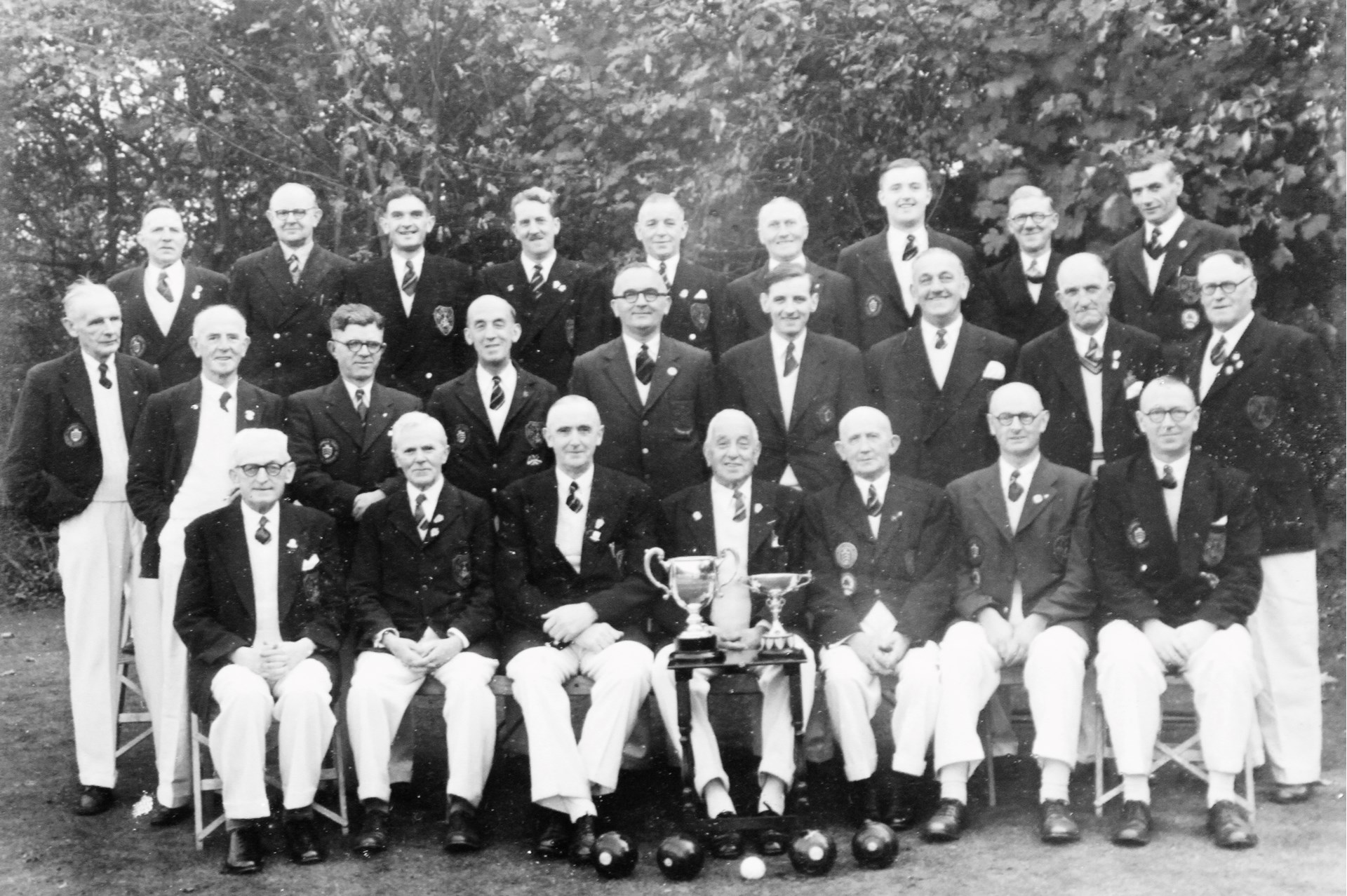 Barry Athletic Bowls Club Welsh Private Greens Champions 1953