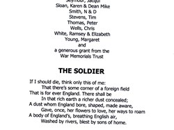 Little Wenlock Parish Council War Memorial Booklet