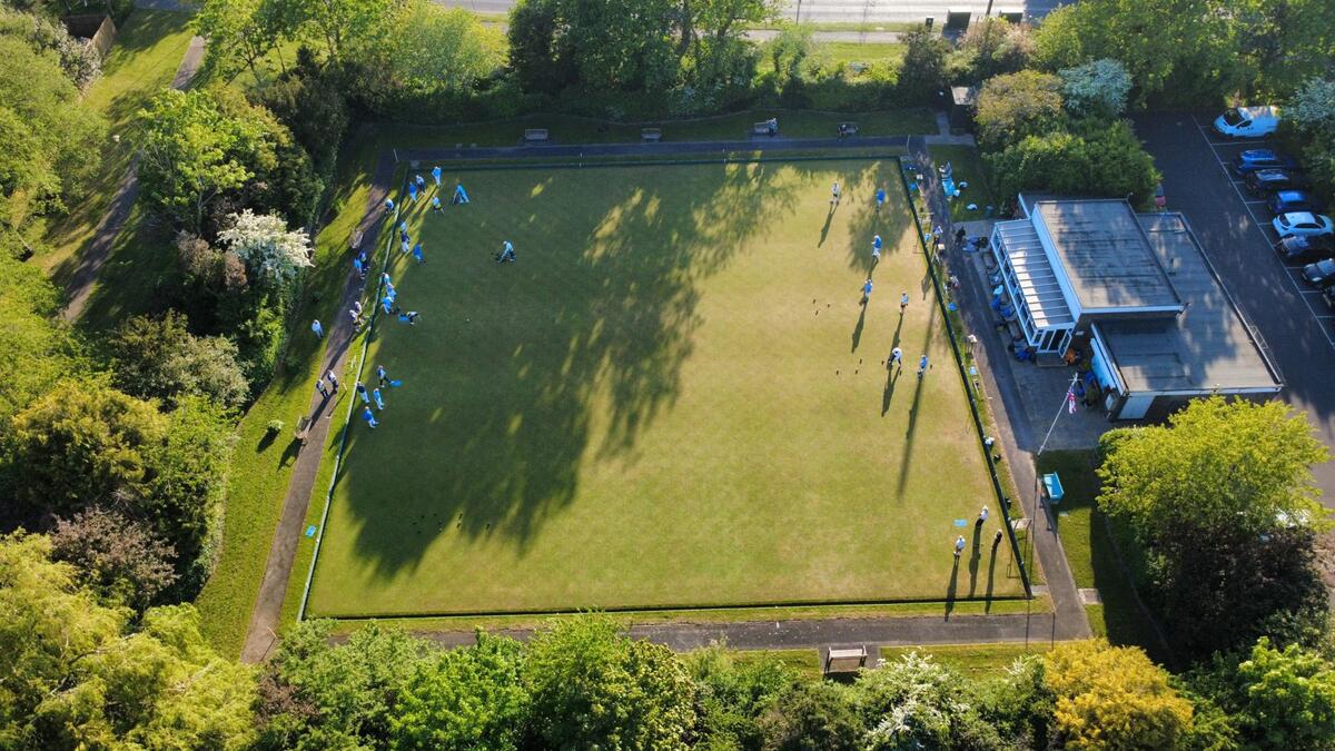 Action shot from above