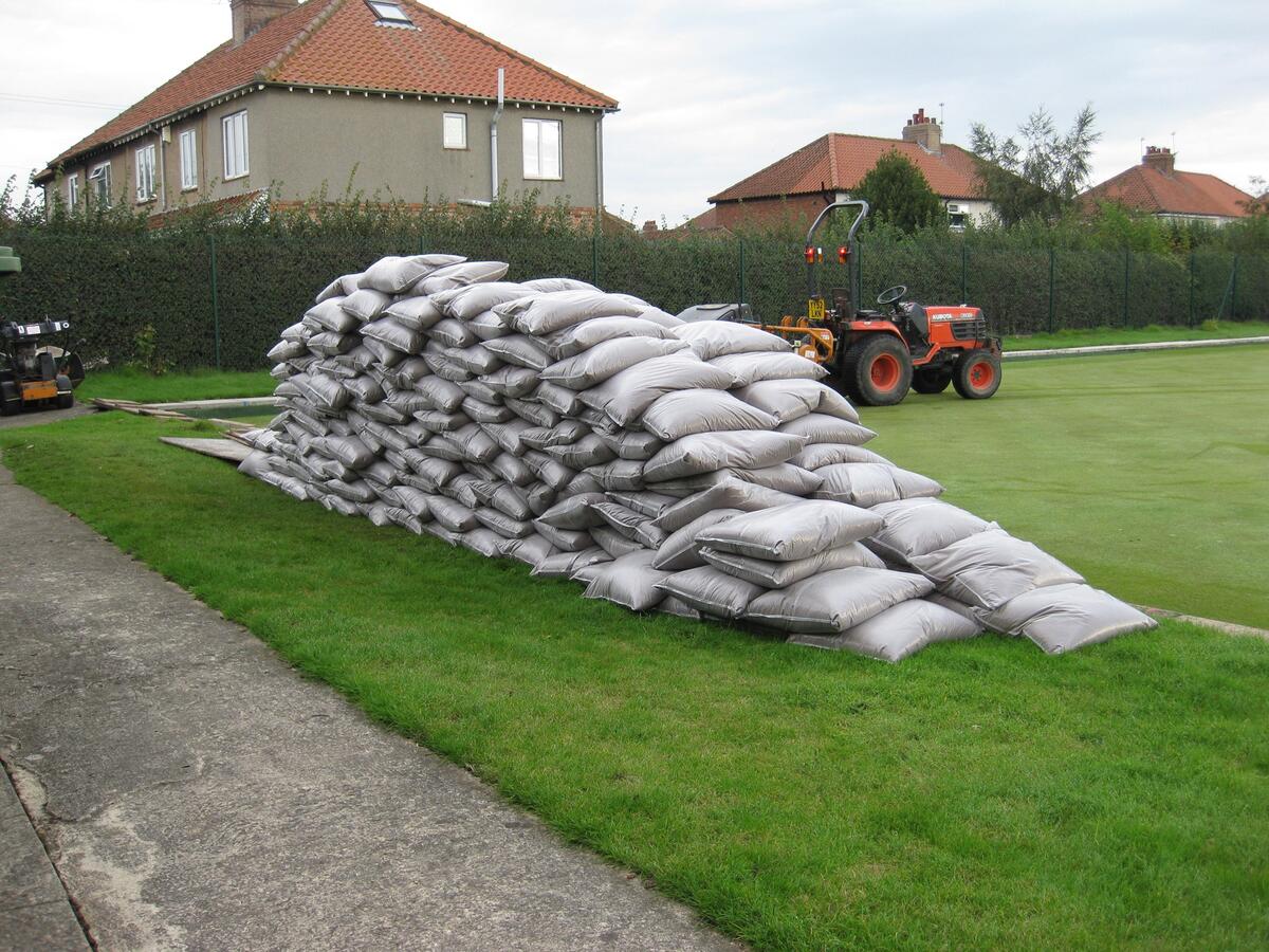 Six tonnes of top-dressing to be spread.