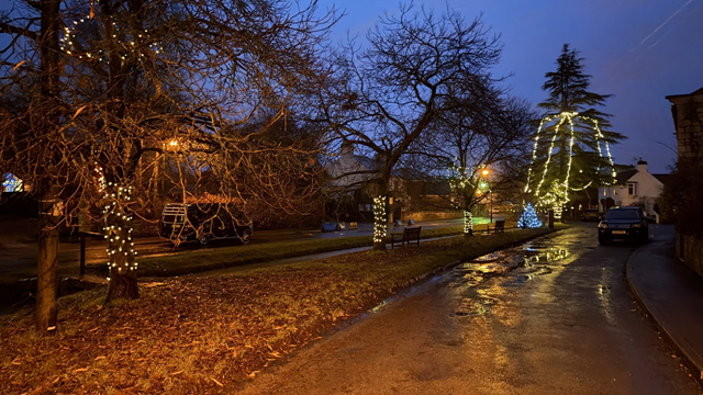 Christmas Lights Reflecting in the Beck