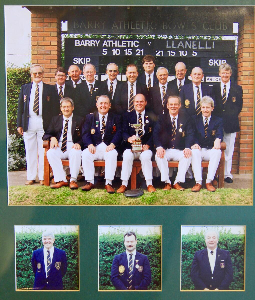 Barry Athletic Bowls Club Welsh Private Greens Winners 1991