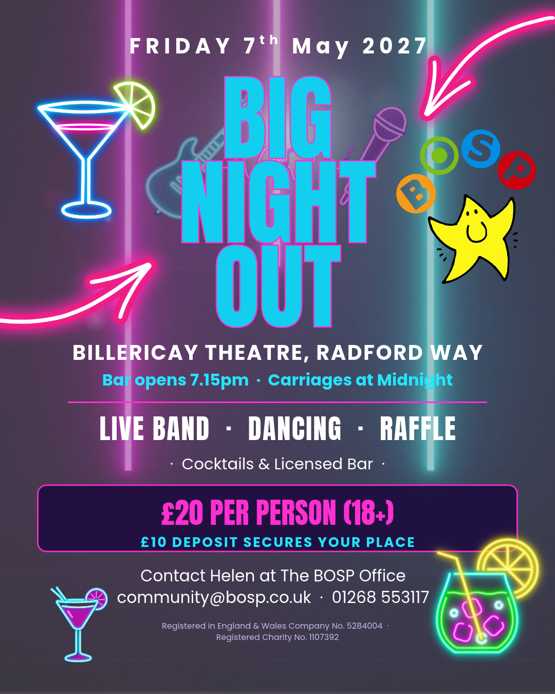 BOSP Brighter Opportunities for Special People  BOSP's Big Night Out
