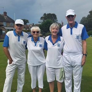 Terry Carline/Denise Latter and April Mitchell/Paul Ground Mixed Drawn Pairs Finalists