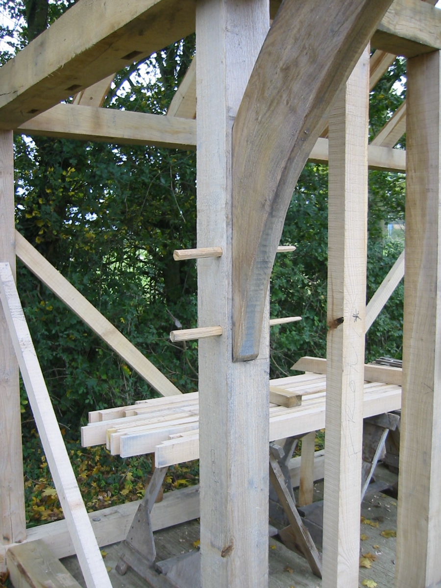 Millennium shelter being constructed