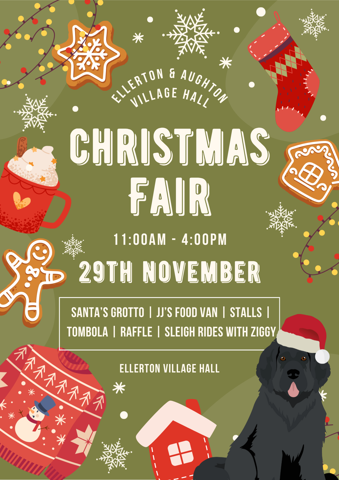 Ellerton & Aughton Community Village Hall 2025 Christmas Fair
