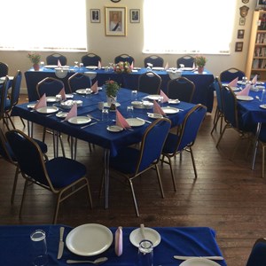 Lunch tables at Ladies Social Day 2016